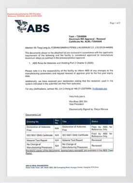 Certificat ABS-2